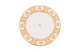 Hitkari Porcelain Jannat Tea Set of 24 Luxury Tea Cup saucer with Elegant Design |Golden