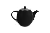Hitkari Porcelain Black Sea Glaze Tea Set of 17| Microweb Safe & Dishwasher Safe | Black