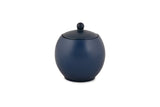 Hitkari Porcelain Matt Navy Glaze Tea Set of 17 | Microweb Safe & Dishwasher Safe Navy Blue