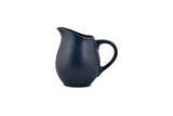 Hitkari Porcelain Matt Navy Glaze Tea Set of 17 | Microweb Safe & Dishwasher Safe Navy Blue
