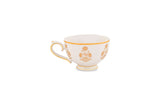 Hitkari Porcelain Jannat Cup & Saucer Set for 6 |Luxury Cup saucer with Elegant Design | Golden