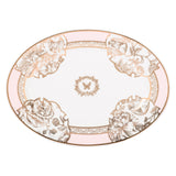 Hitkari Porcelain Mimosa Dinner Set of 35 Pcs |Premium Mimosa Design |Gold Pink