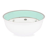 Hitkari Jahanara Dinner Set of 18 Pcs | Service for 3 |Premium  Design | Pure Platinum | Green