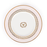 Hitkari Porcelain Mimosa Round Ceramic Serving Charger Plate | 1Pc| Luxury Serving Plate |Pure Gold