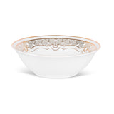 Hitkari Porcelain Mimosa Nappy Bowl Set of | 6 Pcs | Gold Pink