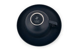 Hitkari Matt Navy Cup & Saucer Set for 6 | Premium Quality with Elegant Design | 12 Pcs|Navy Blue