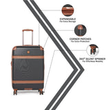 RONCATO Charm Hard Black Luggage Trolley