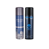 Police Light Blue + To Be Man Deo Combo Set 400ml (Pack of 2) For Him