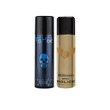 Police Millionaire Homme + To Be Man Deo Combo Set 400ml (Pack of 2) For Him