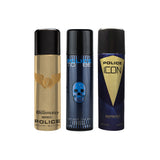 Police Millionaire Homme + To Be Man + ICON Deo Combo Set 600ml (Pack of 3) For Him