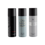 Jacques Bogart Silver Scent Intense + One Man Show + Pour Homme Deo Combo Set 600ml (Pack of 3) For Him