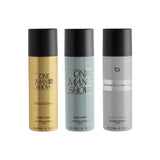 Jacques Bogart One Man Show + Pour Homme + One Man Show Gold Deo Combo Set 600ml (Pack of 3) For Him