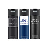 David Beckham Instinct + Classic Blue + Respect Deo Combo Set 450ml (Pack of 3) For Him