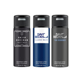David Beckham Instinct + Classic Blue + The Essence Deo Combo Set 450ml (Pack of 3) For Him