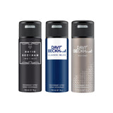 David Beckham Instinct + Classic Blue + Beyond Deo Combo Set 450ml (Pack of 3) For Him