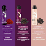 Playboy Endless Night + Queen W + Play It Lovely Woman Deo Combo Set 450ml (Pack of 3) For Him
