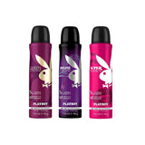 Playboy Endless Night + Queen W + Super Women Deo Combo Set 450ml (Pack of 3) For Her