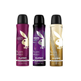 Playboy Endless Night + Queen Of the Game + VIP Women Deo Combo Set 450ml (Pack of 3) For Her