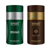 Smart Collection Bravo 250ml + French Oud 250ml Deo Combo Set For Men