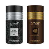Smart Collection Black Leather 250ml + French Oud 250ml Deo Combo Set For Men