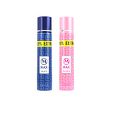 Max Collection Bleu For Men 90ml + Blush For Women 90ml Perfumed Deo Combo Set