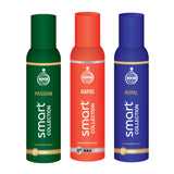 Smart Collection Passion +  Rapid + Royal Perfumed Deo Combo Set For Men (150ml each)