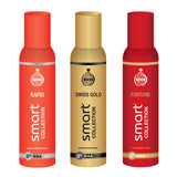 Smart Collection Rapid + Swiss Gold + Fortune Deo Combo Set For Men (150ml each)