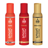 Smart Collection Rapid + Fortune + Swiss Gold Deo Combo Set For Men (150ml each)