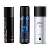 Jacques Bogart Silver Scent Intense 200ml + Police To Be Man 200ml + s.Oliver Men 150ml Deo Combo Set
