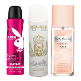 Playboy Super Women 150ml + Police To Be Queen 200ml + Betty Barclay Woman No.1 75ml Deo Combo Set