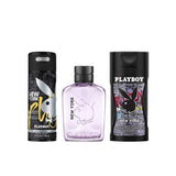 Playboy Newyork Deodorant Spray 150ml+ Eau de Toilette 100ml + Shower Gel 250ml Virtual Gift Set