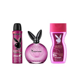 Playboy Queen of the game Deodorant Spray 150ml + EDT 90ml + Shower Gel 250ml Virtual Gift Set