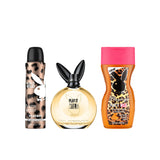 Playboy Play It Wild Deodorant Spray 150ml + Eau de Toilette 90ml + Shower Gel 250ml Virtual Gift Set