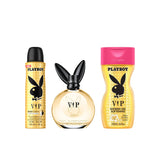 Playboy VIP Deodorant Spray 150ml + Eau de Toilette 90ml + Shower Gel 250ml Virtual Gift Set