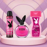 Playboy Super Deodorant Spray 150ml + Eau de Toilette 90ml + Shower Gel 250ml Virtual Gift Set