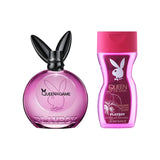 Playboy Queen Of The Game Eau de Toilette 90ml + Shower Gel 250ml Virtual Gift Set