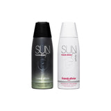 Franck Olivier Sun Java Black 250ml For Men + Sun Java White 250ml For Women Deo Combo Set