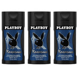 Playboy King of The Game Shower Gel For Men (Pack of 3, 250ml each)