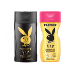 Playboy VIP Men & Women Shower Gel Combo (Pack of 2, 250ml each)