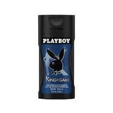 Playboy King of The Game & Queen Of The Game Shower Gel Combo (Pack of 2, 250ml each)