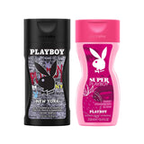 Playboy New York For Men & Super Women Shower Gel Combo For Men & Women (500 ml, Pack of 2)