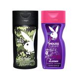 Playboy Play It Wild Men & Endless Night Women Shower Gel Combo For Men & Women (Pack of 2, 250ml each)