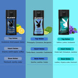 Playboy King of The Game + Generation Men + Endless Night Men Shower Gel Combo For Men (Pack of 3, 250ml each)