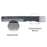 Janeke Professional Carbon Anti-Static Comb (Pack of 6)