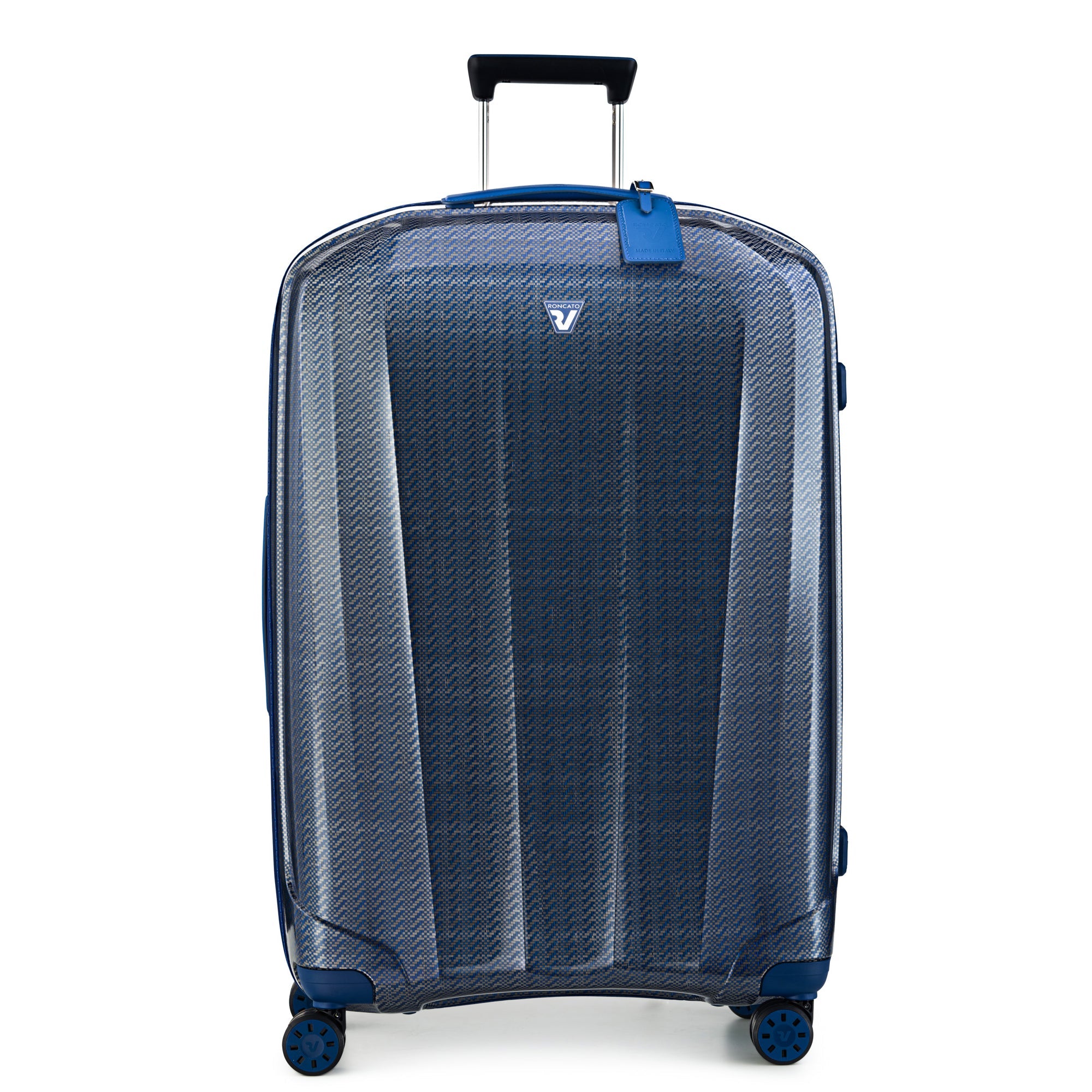 RONCATO WE ARE TEXTURE HARD LUGGAGE BLUE 30