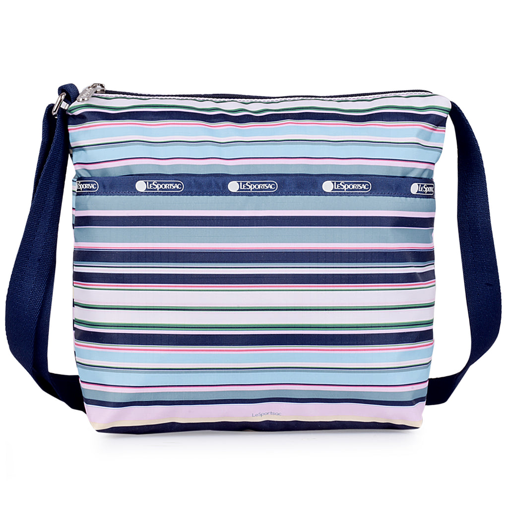 LeSportsac Small Cleo Hobo Soft Beach Stripe Cross Body Bag