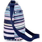 LeSportsac Small Cleo Hobo Soft Beach Stripe Cross Body Bag