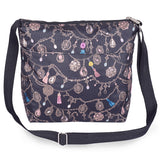 LeSportsac Small Cleo Hobo Soft Tassel Dazzle Cross Body Bag