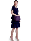 LeSportsac Small Cleo Hobo Range Black Berry Mr Color Soft One Size Cross Body Bag