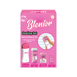 Blenior Heating Device Set (Heating Machine + 1 Roll-On Wax + 4 Wipes + Waxing Paper 20Cm)